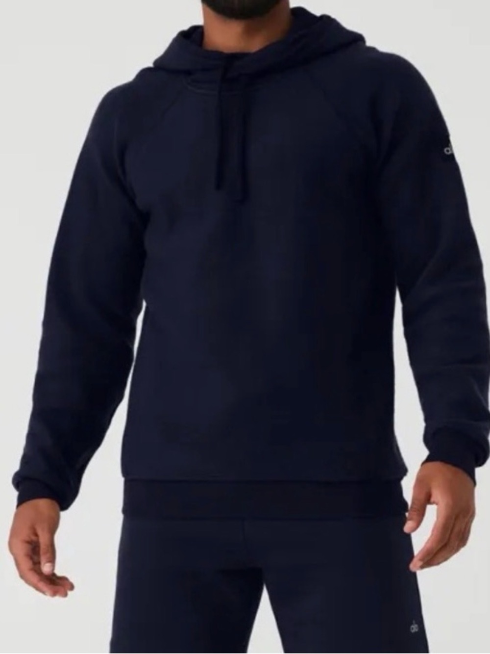 ALO Yoga The Triumph Hoodie Pullover Fleece- Super Rare, Navy Size Small